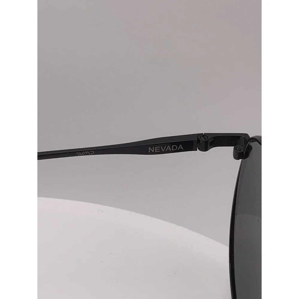 WMP Nevada Black/Black Round Ret100 Polarized Sunglasses 51-22-148